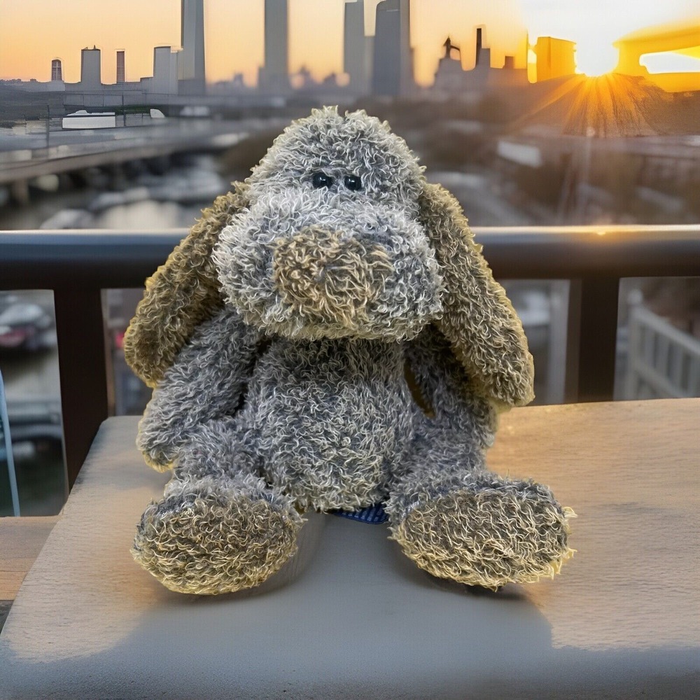 Trudi Dog Plush Vintage Original Handmade Push Fuzzy Stuffed Animal Toy Doll  9"